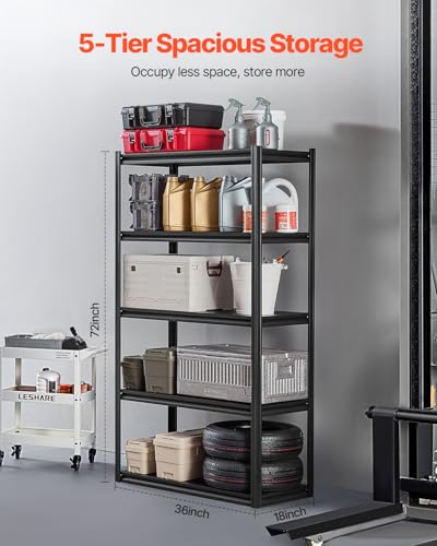 Storage Shelves (18" D x 40" W x 72" H)
