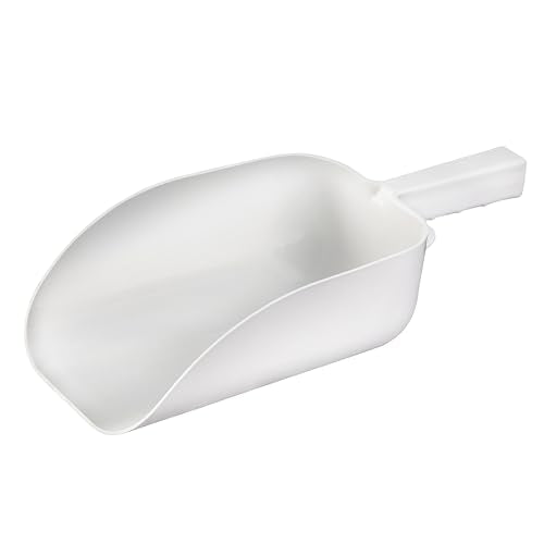 Polycarbonate Plastic Utility Ice Scoop (64 oz. / White)