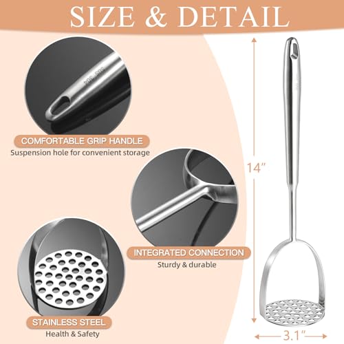 Heavy Duty Mashed Potatoe Masher (Heavy Duty stainless steel Masher)