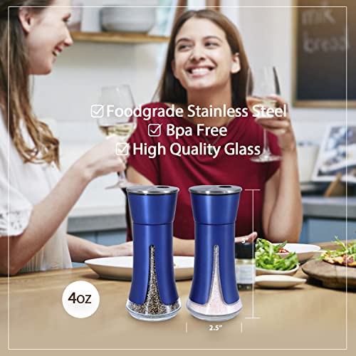 Blue Salt and Pepper Shakers by Aelga (Blue)
