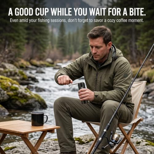 Manual Coffee Grinder With 7 (Black)
