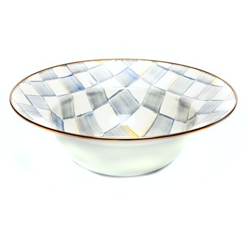 Enamel Serving Bowl (Large / Sterling Check)