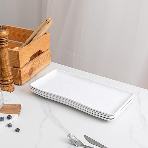 White Melamine Rectangular Serving Platter (White Rectangular platter)