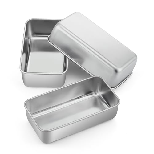 Loaf Pan 9 x 5 Inch Stainless Steel Bread Pan (Silver)