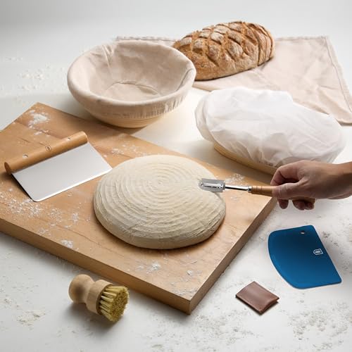 Banneton Bread Proofing Set (Oval & Round Deluxe Set)