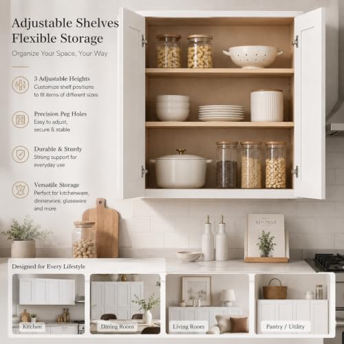 Wall Mounted Cabinet (Origami White / 30" W x 12" D x 30" H)