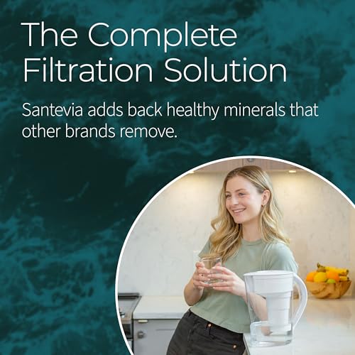 MINA Alkaline Water Filter Pitcher (White)