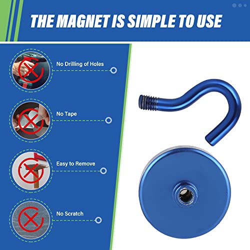 Magnetic Hooks (Navyblue / 1.26 inches)