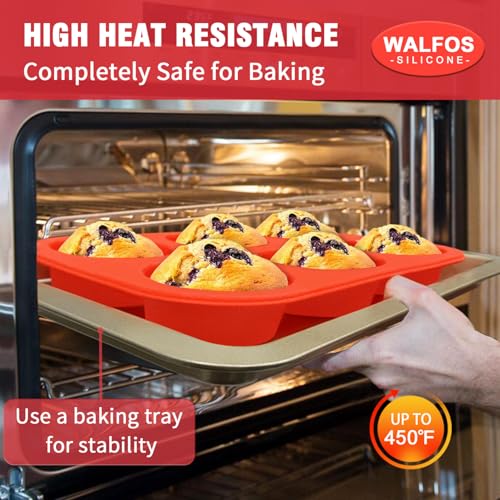 Silicone Muffin Pan (Muffin Pan (Regular Size, 6Cup-2PK))