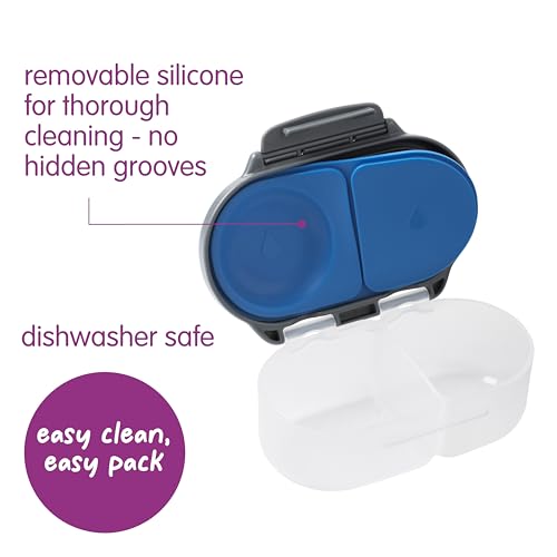 Snack Box Snack Containers for Kids (1-pack / Blue Slate)