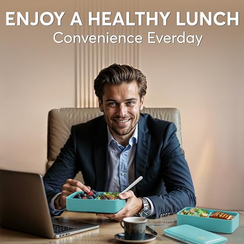 Bento Box Adult (M - 40 oz / Fresh Turquoise)
