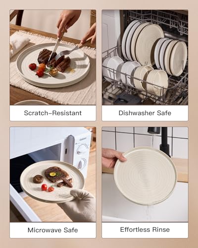 Stoneware Dinnerware Sets for 6 (Shell Beige / Service for 6 (18pc))