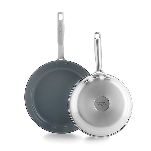 Treviso 9.5” and 11” Frying Pan skillet Set (9.5" and 11" Frying Pan Skillet Set)