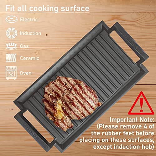 Griddle Pan Cast Iron Grill Hot Plate (CKGR002)