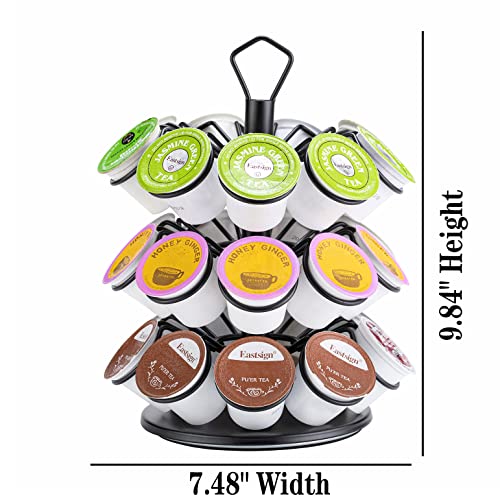 K Cup Storage Coffee Capsules Pod Holder Carousel Capsule Display Storage for k (3 tiers)