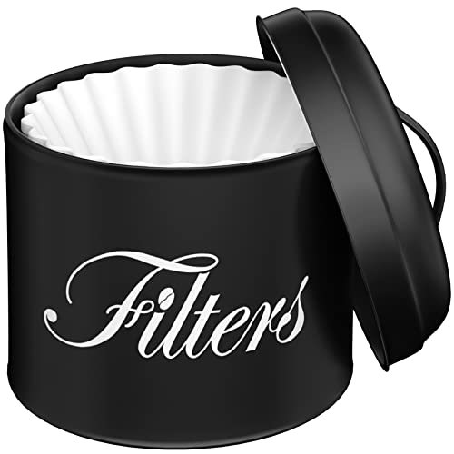 Coffee Filter Holder with Lid (Black)
