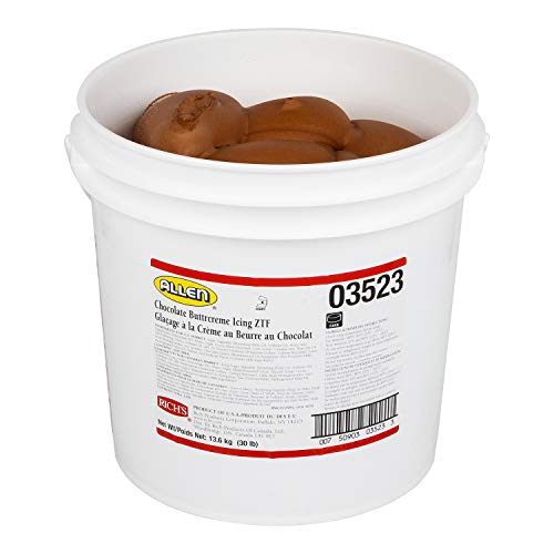 JW Allen Chocolate Buttercream Frosting 30 lb Tub
