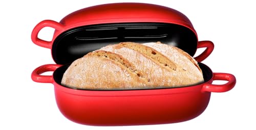 Dutch Oven 9x6 Inch (Red / 2.5QT Pan Only)
