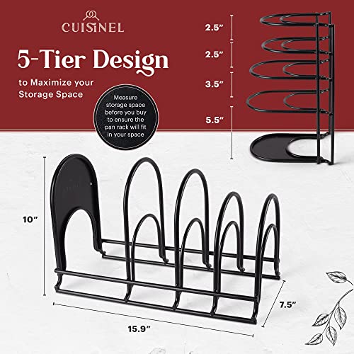 Pan Organizer for Cast Iron (Standard / 15.9" / Matte Black)