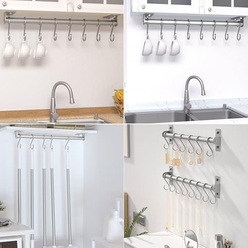 Kitchen Utensil Holder Hanger (Silver)