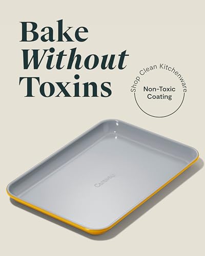 9x13" Non Stick Ceramic Small Baking Sheet (Marigold / Small 9" x 13")