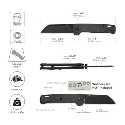 Penguin V2 Folding Pocket Knife (Dark Brown)