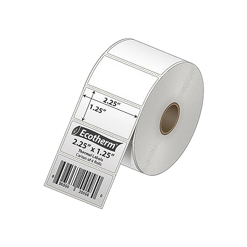 2.25" x 1.25" Thermal Labels (2.25 x 1.25 - 4540 Labels)