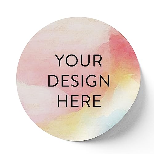 100 Custom Vinyl Stickers (Watercolor / 4x4)