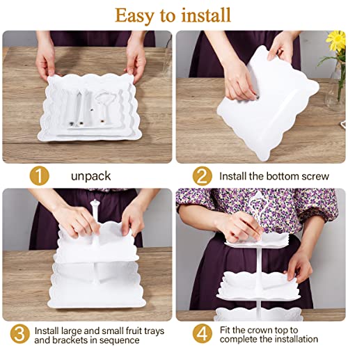 10Pcs Cupcake Stand (White)