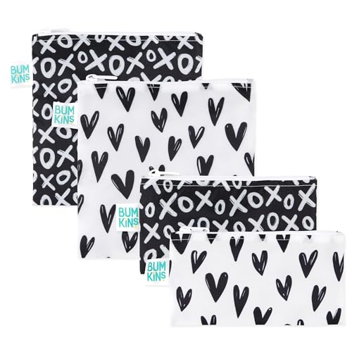 Cloth Snack & Sandwich Bags (Hearts & XOXO)