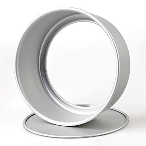 2 Pack 8 Inch Aluminum Round Cake Pan with Removable Bottom