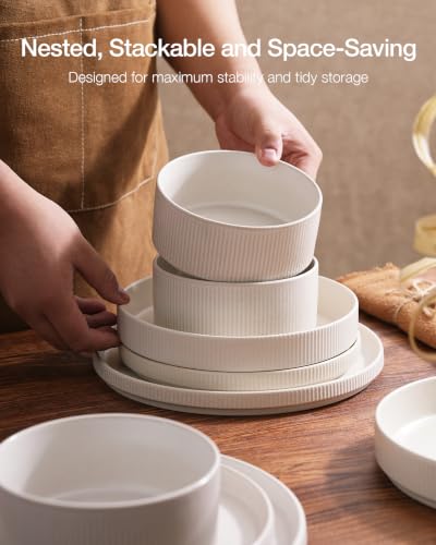 Star Plates and Bowls Sets (Matte White)