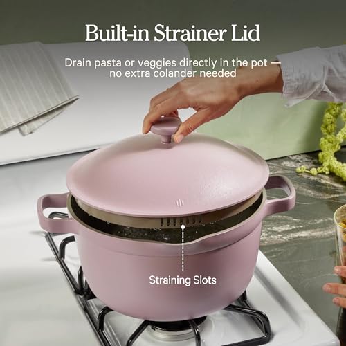 Perfect Pot 6.5 Qt Nonstick Ceramic Pot & Dutch Oven with Lid (6.5 Quarts / Sage)