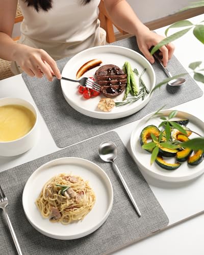 Sweejar Porcelain Dinnerware Sets for 4 (Pure White / Service for 4 (12pcs))