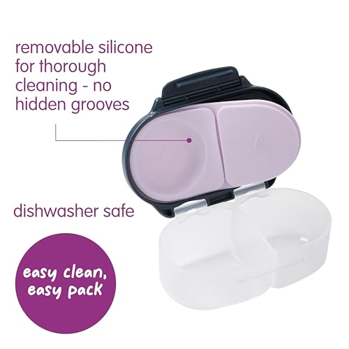 Snack Box Snack Containers for Kids (1-pack / Indigo Rose)