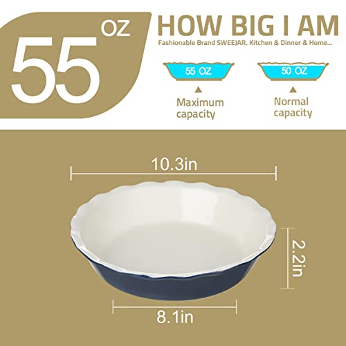 Sweejar Ceramic Pie Pan (Navy)