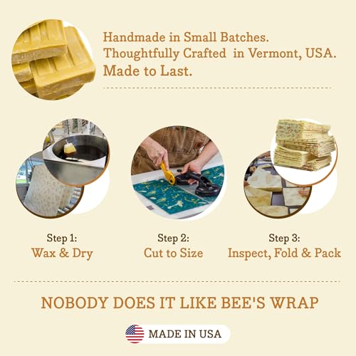 Beeswax Food Wraps (Fresh Fruit / Small, Medium, Large)