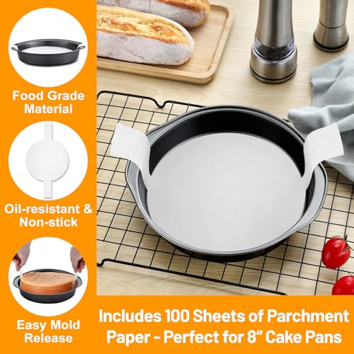 8 Inch Cake Pan (3PCS Black 8 inch Cake Pan)