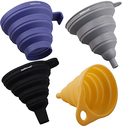 Funnel Set 4 Silicone Funnels for Kitchen (104)
