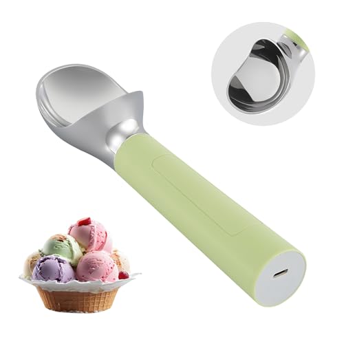 Heated Ice Cream Scoop Rechargeable (Pistachio Green / 2 oz)