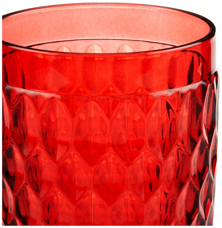 Boston Red Crystal Highball Glasses (Red / Highball)