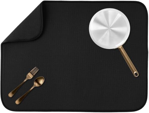 Dish Drying Mat (Black / 18" x 24")
