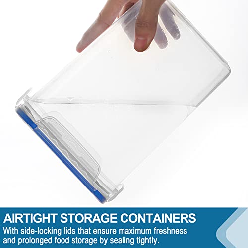 Large Tall Airtight Food Storage Containers (Blue)