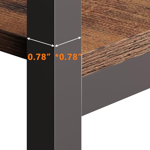 5 Shelf Corner Bookshelf (Retro Brown / Small 5 Shelf Bookshelf)