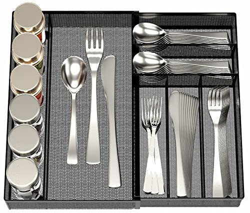 Utensil Drawer Organizer (Black)