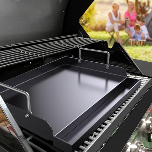 Pre seasoned Cast Iron Griddle for Gas Grill (17" x 13" x 2.6")