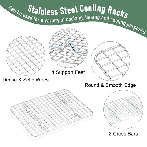 Cookie Sheet with Rack Set (10*8 Inch)