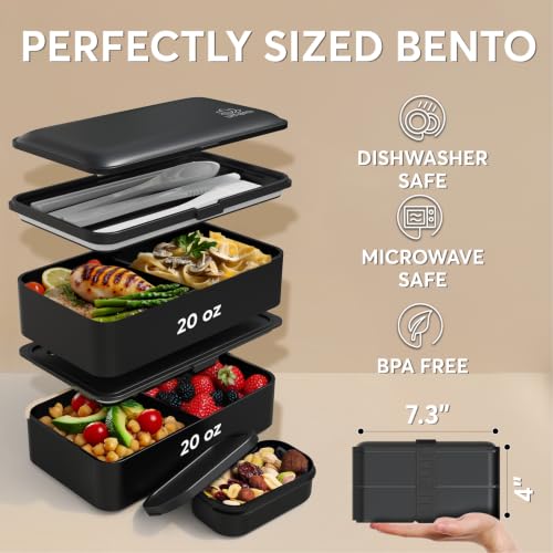 Bento Box Adult All (M - 40 oz / Matte Black)