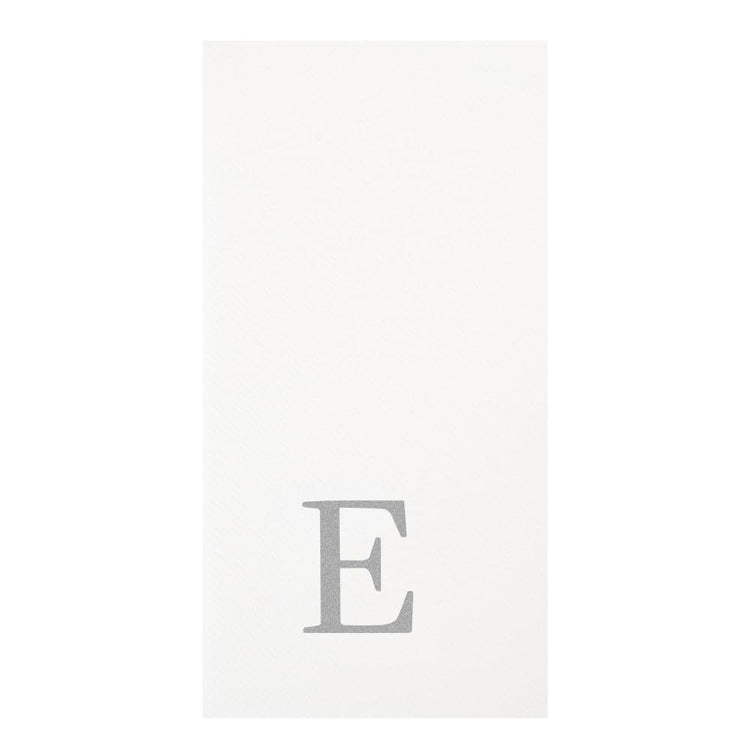 Silver Letter E Linen (Silver / 2000 Count / E)