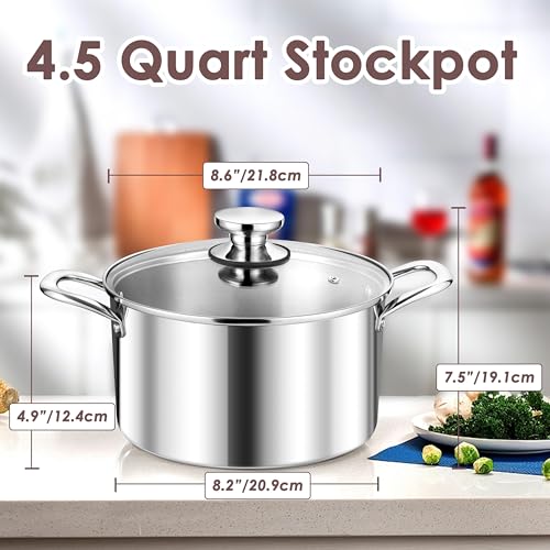 4.5 Quart Stock Pot (4.5 Quarts)